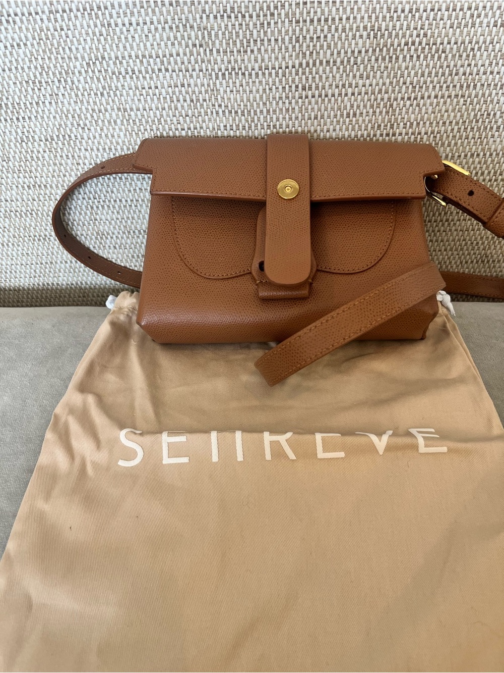 Senreve Aria Pebbled Leather Belt Bag - Convertible Crossbody